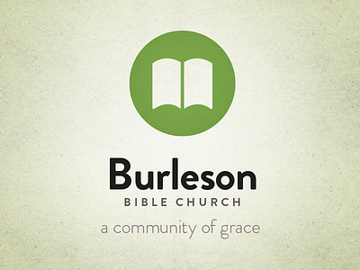 Burleson Bible Church – Concept No. 2 bible brandon grotesque church logo redesign