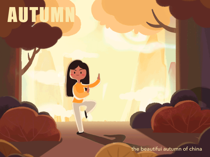 autumn 插画，秋季