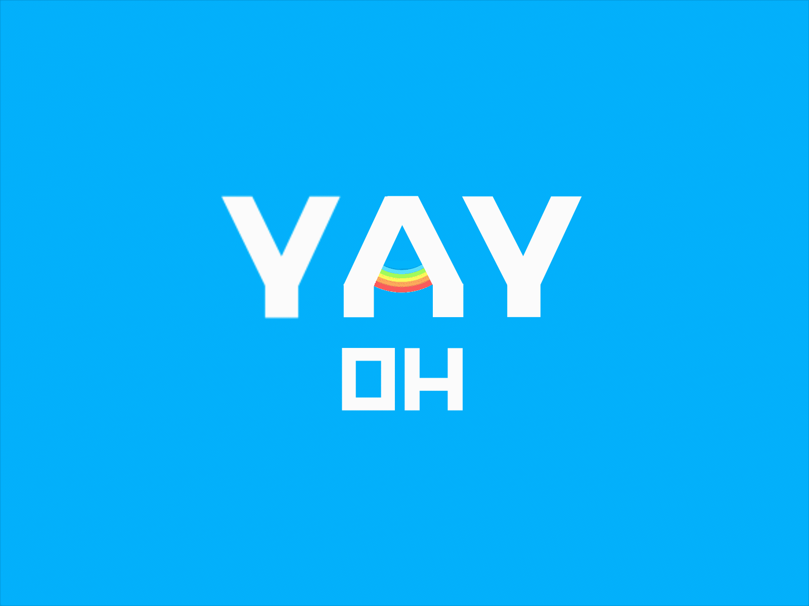 Yay Oh - Logo animate animation branding design logo logo design motion design typography wordmark