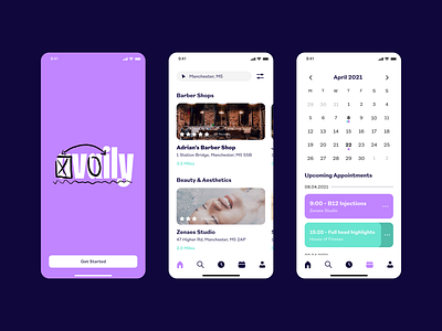 Availy - Beauty Booking App beauty beauty app booking app clean colors design minimal mobile mobile design mobile trends ui ux