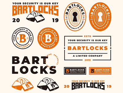 Bartlocks Ltd - Locksmith Logo Design brand identity branding design key logo keys logo locks locksmith locksmith logo logo logo design minimal