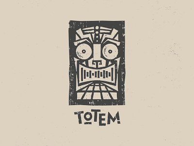 Totem - Logo Design brand identity branding branding and identity creative agency design disco logo logo design music event tiki totem