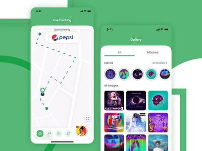 Sports event live tracking app achievement app concept color design game green live tracing location map sport sports support team tracking typography ui ui design ui design inspiration