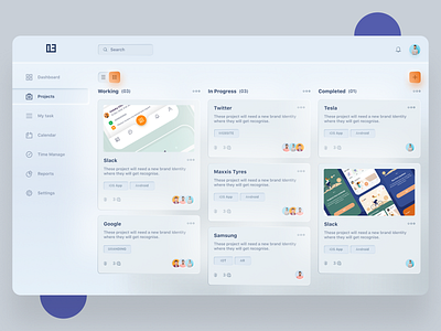 Task Management Dashboard activity calendar dashboard design project project management task task management ui web