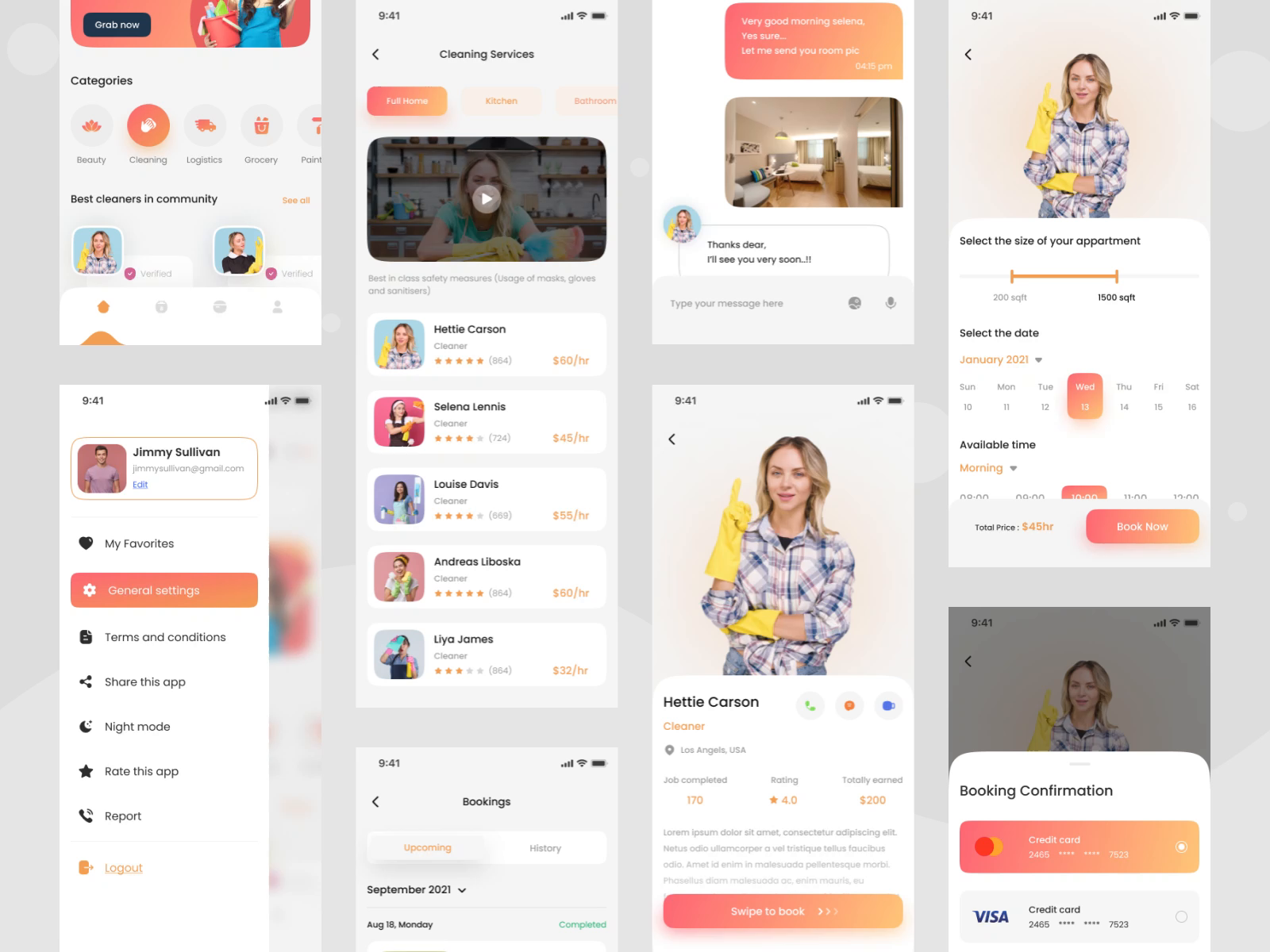 On Demand Services App Ui By 300mind Ui Ux For 300mind On Dribbble