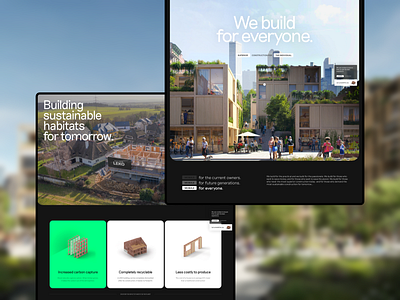 LEKO We build for everyone. branding build building construction design everyone home home page landing landing page sustainability ui ui design web web page website