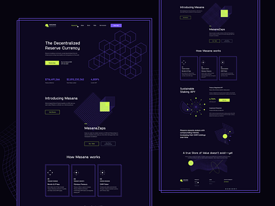 The Decentralized Reserve Currency banner black creative crypto cryptocurrency design dribbble enjoy ui ux finance ui webdesign