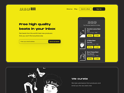 BeatsBeatsBeats. Web Design