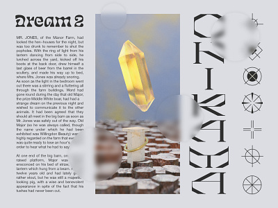 Dream #2 3d abstract art blender branding crystal cycles design dream edition glassmorphism illustration portal render typo vector