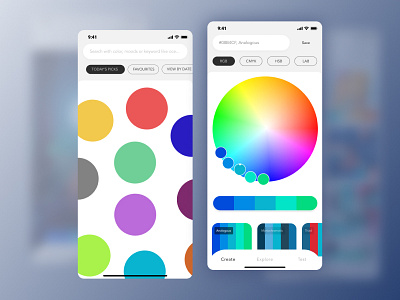 Painter App (Shot 1) app design application color color inspiration colour ios ios app paint inspiration pallette simple app