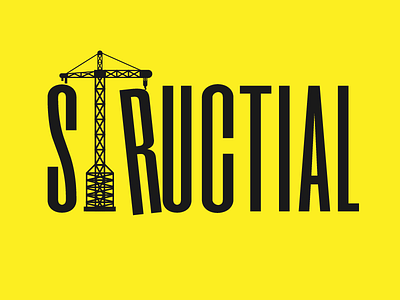 Structial - logo with alphabet T