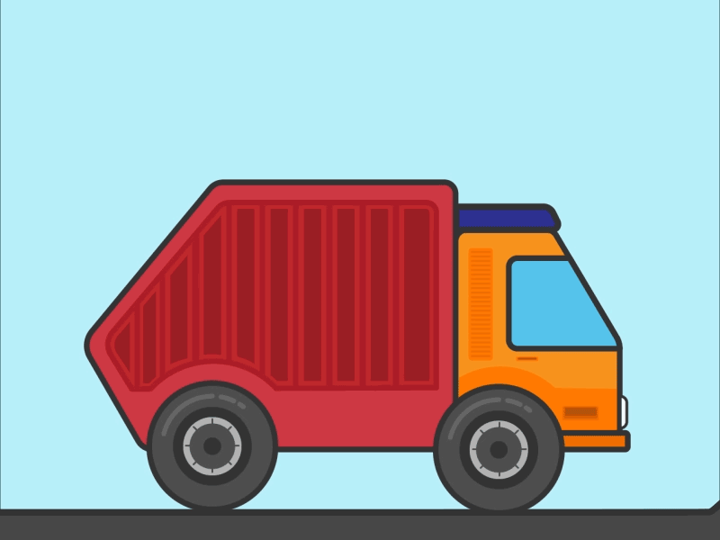 Truck Icon Animation 2d animation after effects animated gif animated gifs loop motion graphics transport vehicle truck animation truck gif truck illustration vector illustration vehicle gif