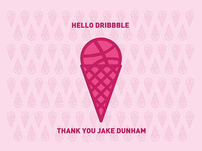 Hello Dribbble hello invitation