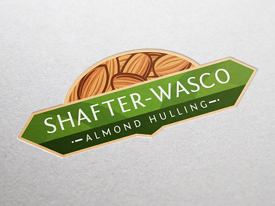 Shafter Wasco Almond Hulling branding identity design logo