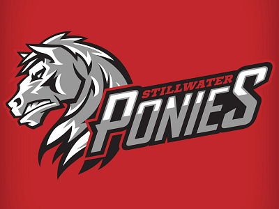 Stillwater Ponies branding identity design logo mascot sports sports logo