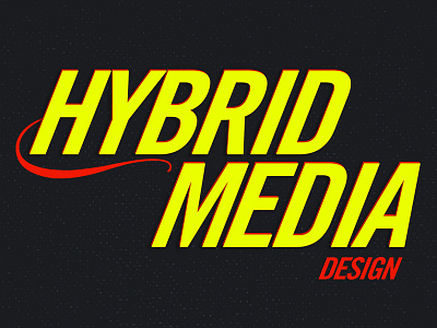 Hybrid Media Design Logo - Bright Colors branding bright logo vibrant logo