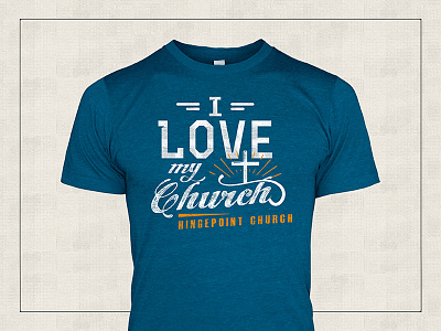 I Love My Church apparel lettering logo script shirt silkscreen t shirt tshirt