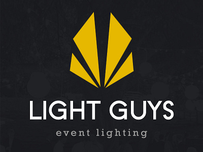 Light Guys Logo branding elegant event identity design light lighting logo sophisticated