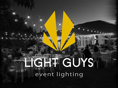 The Light Guys - Logo branding clean identity lighting logo search light