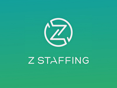 Z Staffing logo + identity design