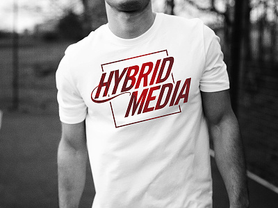 Hybrid Media T-shirt apparel branding clean logo shirt t shirt tee tshirt