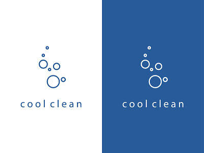 Cool clean. Laundry logo