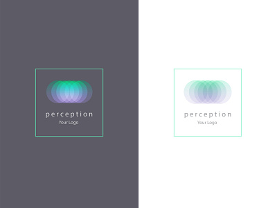 Perception logo concept branding design flat illustration illustrator logo minimal vector