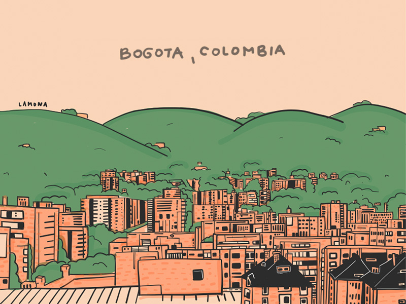 animals in colombia drawing of colombai landscape