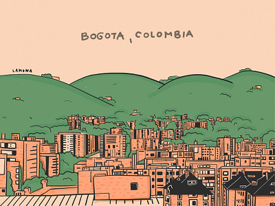 Bogota, Colombia bogota colombia daily doodle digital art drawing illustration lettering sketch urban illustration women with pencils