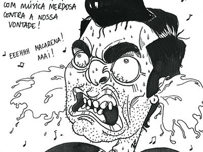 O ódio é... bw drawing ink fanzine illustration