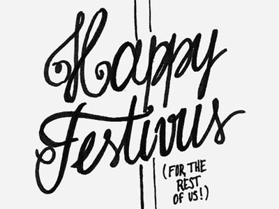 Happy Festivus festivus holiday poster lettering seinfeld
