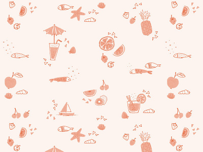 Summer pattern fruit illustration pattern pictogram summer