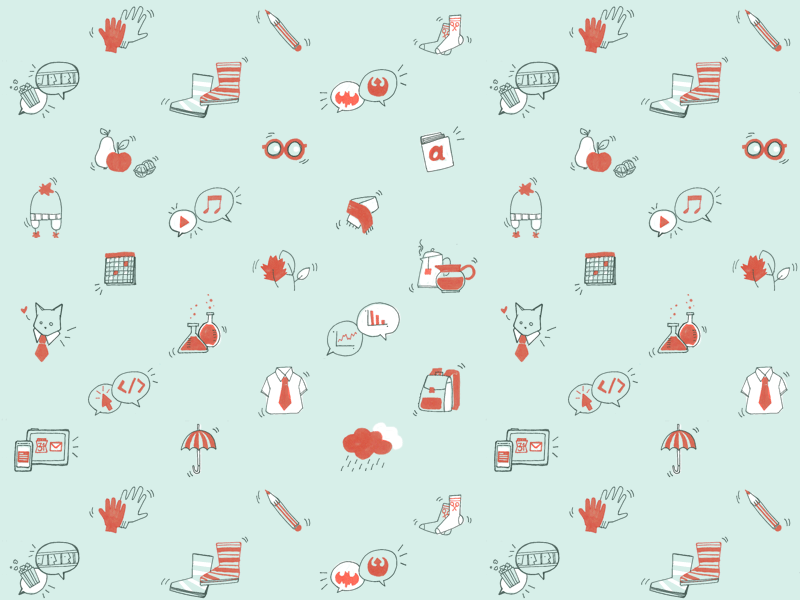 Back to School/Work colored pattern back to school back to work illustration pattern pictogram