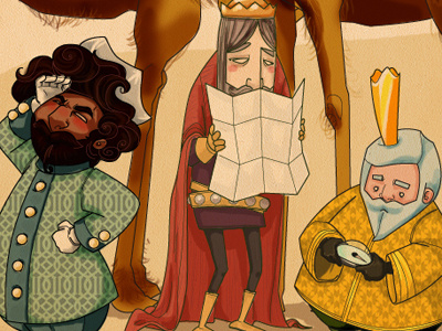 Reyes Cor Copy christmas illustration three wise men