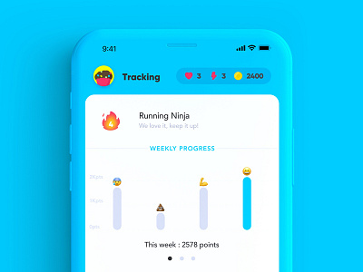 Gamified fitness tracking fitness running ui ux