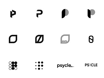 Psycle brand exploration brand branding icon identity logo p letter