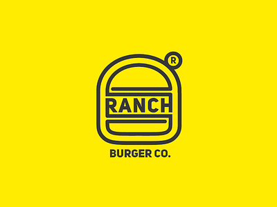 Ranch Burger Company Identity branding burger identity logo ranch