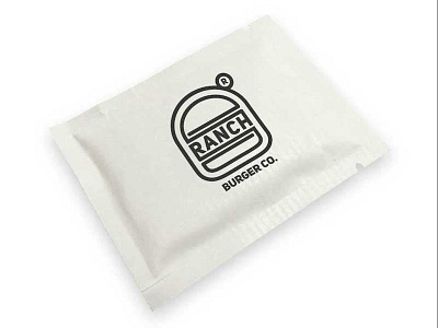 Ranch Burger Company Wipe burger company finger wipe packaging ranch take out