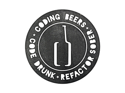 Coding Beers badge beers cb code coding identity refactor sober social