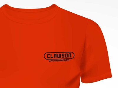 Clawson T Shirt Mock-up clawson logo logo design mock up t shirt