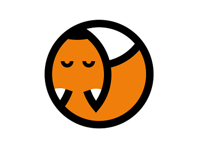 Sleepy Fox fox graphic design icon icon design logo logo design sleepy