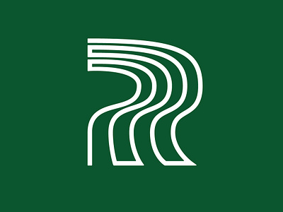 Runner Logo graphic design lanes logo logo design r runner track