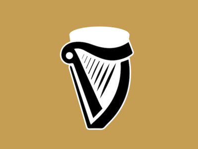 Guiness Harp Gold Combo logo design branding identity graphic design logo logocombo harp guinness
