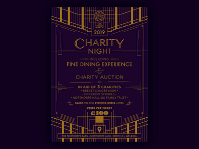 Northorpe 19 Invite branding charity design gatsby graphic design identity invitation layout logo design ticket