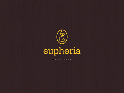 Logo Euphoria cafeteria e euphoria icon logo logo logotype