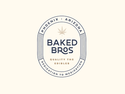 Baked Bros Cannabis Co. baked brand identity branding bros cannabis design edibles medication