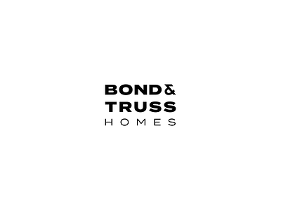 Bond & Truss brand identity branding design logotype