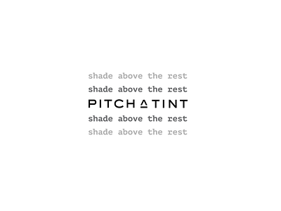 Pitch A Tint brand identity branding design logotype