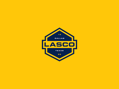 Lasco badge brand identity branding construction construction logo