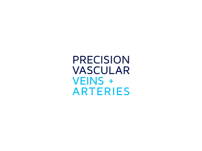 Precision Vascular brand identity branding design doctor health logo logotype specialist vein